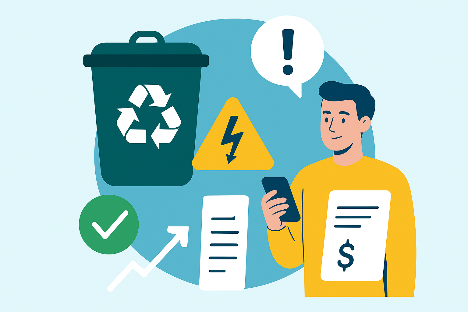 В Ташкенте временно ограничена возможность оплаты электроэнергии у 6 тысяч абонентов, задолжавших за услуги по вывозу отходов